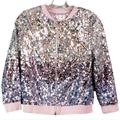Disney Jackets & Coats | D-Signed Disney Sequence Shimmery Pink Fashion Lightweight Jacket Youth Size L | Color: Pink | Size: Lg