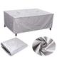 Garden Furniture Covers 400x400x100cm Cube Patio Furniture Covers Waterproof Garden Furniture Covers Patio Furniture Covers 420D Garden Furniture Cover Anti-UV Windproof - Silver