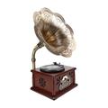 AVIMYA Gramophone, Wireless Connection Vintage Style Record Player,to MP3 Recording USB SD Phonograph with Unique Design Modern Living Room Home Phonograph ShaoSu