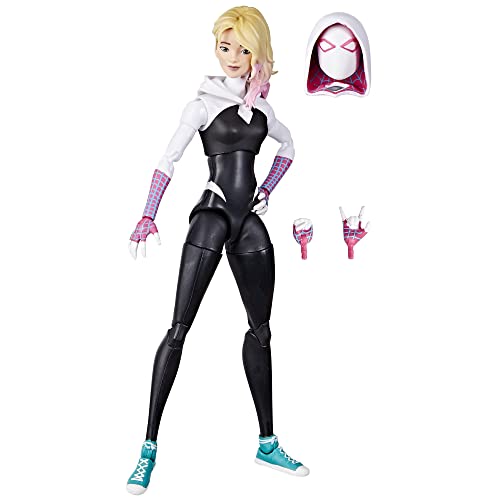 Marvel Legends Series Spider-Man: Across The Spider-Verse Spider-Gwen 6-inch Action Figure Toy, 4 Accessories