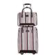 REEKOS Carry-on Suitcase Luggage 2-Piece Nylon Luggage Stripe 20inch Luggage Sets Anti-Theft Combination Lock Suitcases Carry-on Suitcases Carry On Luggages (Color : A, Size : 2-Piece)