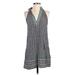 THML Casual Dress - Mini Halter Sleeveless: Gray Dresses - Women's Size Medium