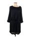 Club Monaco Casual Dress - DropWaist: Black Print Dresses - Women's Size 8
