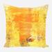 John Beard Collection Linen Throw Square Pillow Cover & Insert Polyester/Polyfill/Linen in Yellow | 18 H x 18 W x 4 D in | Wayfair HAPPY-18x18-PIL