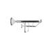 Modona Flora Wall Towel Rack Metal in Gray | 4.5 H x 28.25 W x 9.5 D in | Wayfair 9925-CP