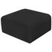 Meridian Furniture USA 31" Wide Tufted Square Standard Ottoman Polyester in Black | 17 H x 31 W x 31 D in | Wayfair 102Black-Ott