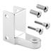 Prime-Line Post Mounted Gravity Pivot Hinge, 1-Inch, Cast Zamak, Chrome, Top, Pack Of 1 in Gray | 1.25 H x 4 W x 5 D in | Wayfair 656-8840