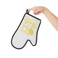 Pillows Throws and Things Blue Oven Glove - Too Hot To Handle Cotton in Yellow | 12 H x 8 W in | Wayfair 24496213134358428643-4