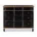 Sarreid Ltd Azzalene 4 Drawer 48" W Dresser Wood in Black/Brown/Yellow | 39 H x 48 W x 21 D in | Wayfair R054-20