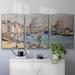 Longshore Tides Monet Framed On Canvas 3 Pieces Print Metal in Brown/Gray/White | 40 H x 78 W x 2 D in | Wayfair 41DF34A9ECC84DF8961FCFD1BEADDCF2