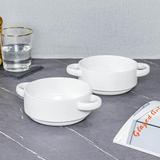 Hokku Designs Soup Bowls w/ Handles - 20 Ounce Soup Bowls Ceramic Oven Safe, French Onion Soup Pot Handled Soup Mugs Set Of 2 For Kitchen, Oatmeal | Wayfair