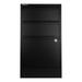 Inbox Zero Mallely 16.2" Wide 3 -Drawer Steel File Cabinet Metal/Steel in Black | 29 H x 16.2 W x 15.8 D in | Wayfair