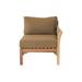 Willow Creek Designs Monterey Teak Outdoor Right Arm Lounge Chair w/ Sunbrella Cushions Wood in Brown | 29.75 H x 30 W x 32.25 D in | Wayfair