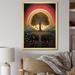 Winston Porter Tree of Life Rainbow Retro Illustration - Print on Canvas Plastic | 44 H x 34 W x 1.5 D in | Wayfair