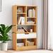 Latitude Run® en Open Shelf Bookcase - 51" Height Freestanding Display Storage Cabinet Organizer in Brown | 50.79 H x 19.69 W x 9.45 D in | Wayfair