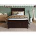 Lark Manor™ Francoise Solid Wood Slat Bed Wood in Brown | 41.3386 H x 42.7559 W x 77.9528 D in | Wayfair 9D3BA23314014BFEB066570C667194C9