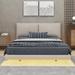 Latitude Run® Platform Bed w/ Sensor Light & 2 Large Backrests, Stylish Platform Bed Upholstered/Velvet in Brown | Wayfair