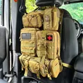 Dossier de siège de voiture Molle avec 5 pocommuniste Molle panneau de véhicule universel sac de