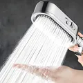 Pommeau de douche haute pression douchette réglable à 3 modes douchette filtrée à économie d'eau