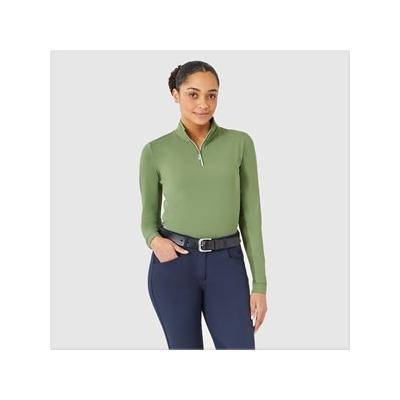 Hadley SunShield Long Sleeve 1/4 Zip by SmartPak - XL - Serene Green - Smartpak