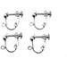 Clip on Earring Converter 14mm Length Non Pierced Ear Pad Post Stud Open Loop Tight Shallow Mark Position Properly Comfort Not Irritate Operate Smoothly for DIY Jewelry Silver Copper 18pcs