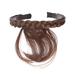 NUOLUX Fashion Synthetic Wigs Headband Front Hair Bangs Fringe Hair Extensions for Women Girls(Light Brown)