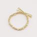 Pearl Bracelet Hair Circle Candy Colored Rubber Band Three Thread Braided Headdress Women s Hair Accessories