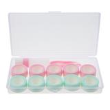 HOMEMAXS 1 Set Transparent Contact-lens Box Holder Portable Contact-lens Container Eye Care Supply