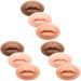 9 Pcs Silicone Lip Mask Makeup Accessories Tattoos Accessory Tattoos Lip Fake Skin Makeup Silicone Practice Skin