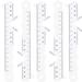 5 Pcs Optometry Ruler Tool Accurate Pupil Distance Meter Portable for Eyeglasses