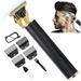Hair Clippers for Men Professional Hair Trimmer Cutting Cordless Zero Gapped T-Blade Trimmers Electric Barbers Hair Close Cutting Kit for Mens Baldheaded Detail ï¼ˆBlackï¼‰