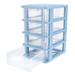 4 Drawer Tower Organizer Storage Office Cabinet Box Blue