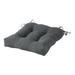 Solid Heathered Outdoor Tufted 20-in. Seat Cushion