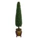 5.5' Boxwood Topiary Artificial Tree in Decorative Planter - 15"