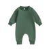 Wassery Baby Boys Girls Fall One Piece Jumpsuits Newborn Boys Girls Long Sleeve Romper Pants Infant Boys Girls Spring Bodysuit Clothes 0-18M