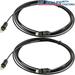 2x 6F Optic Toslink Fiber Gold Plated M/M Audio Cable