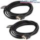 (2-Pack) 10FT HDMI Cable for BLURAY HDTV LCD HD TV 4K 2160P 1080P 2X