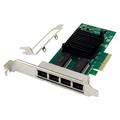 Quad-Port PCI-E Gigabit Network Card PCI-E X1 I350-T4 RJ45 Server Network Card Desktop Soft Router Gigabit Network Card