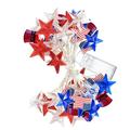 Clearance! Nomeni Led Lights Usa Star with Usa Flag String Lights Independence Day Decorative Led String Lights Battery Operated Led String Lights with Remote for Decor Stripes Home Decor