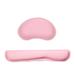 Memory Foam Keyboard Mouse Wrist Pad Set Office Gaming Keyboard Mouse Wrist Pads with Lycra Fabric Anti-slip Base Pink