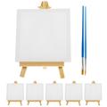 1 Set Canvas Painting Kit Paint Supplies Kids Canvas for Painting Painting Easel and Canvas