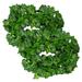 24 Strands 86 FT Artificial Lvy Leaf Vine Garland Foliage Hanging Window Frame with Wreath Ice Wreath Christmas Light up Wreath Metal Christmas Wreaths for Front Door Battery Operated Lighted
