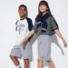 Kid's Ultra Stretch Graphic Dry Sweat Shorts | Gray | 5-6Y | UNIQLO US