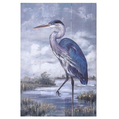 Heron Wall Art Panel Multi Earth , Multi Earth