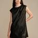 Lucky Brand Faux Leather Dress - Women's Clothing Dresses in Black, Size L