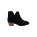 Cole Haan Ankle Boots: Black Print Shoes - Women's Size 7 - Almond Toe