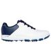 Skechers Men's GO GOLF PRO 6 SL - Twist Shoes | Size 9.0 | White/Navy | Leather/Synthetic/Textile | Arch Fit