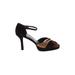 Stuart Weitzman Heels: Brown Solid Shoes - Women's Size 8 - Open Toe