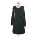 Max Studio Casual Dress - Sweater Dress: Green Dresses - Women's Size Medium