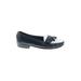 Cole Haan Flats: Loafers Chunky Heel Casual Black Shoes - Women's Size 5 1/2 - Almond Toe